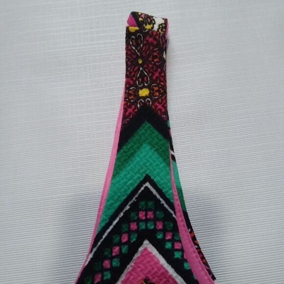 Blue Rain Colorful Chevron Pattern Fit and Flare Mini Length Dress Women's Small - Picture 6 of 12